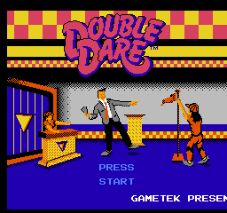 Double Dare title screen for NES